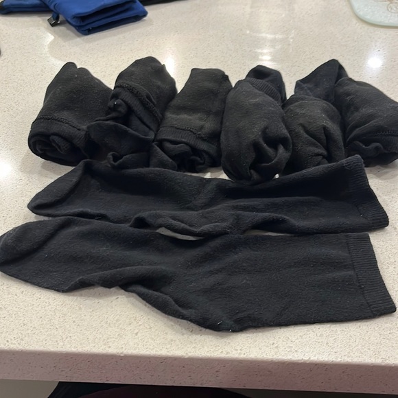 Socks Size 9-11 women’s.  19 pairs.  Black and grey. Grey are Puma low cut NWT. - Picture 1 of 3